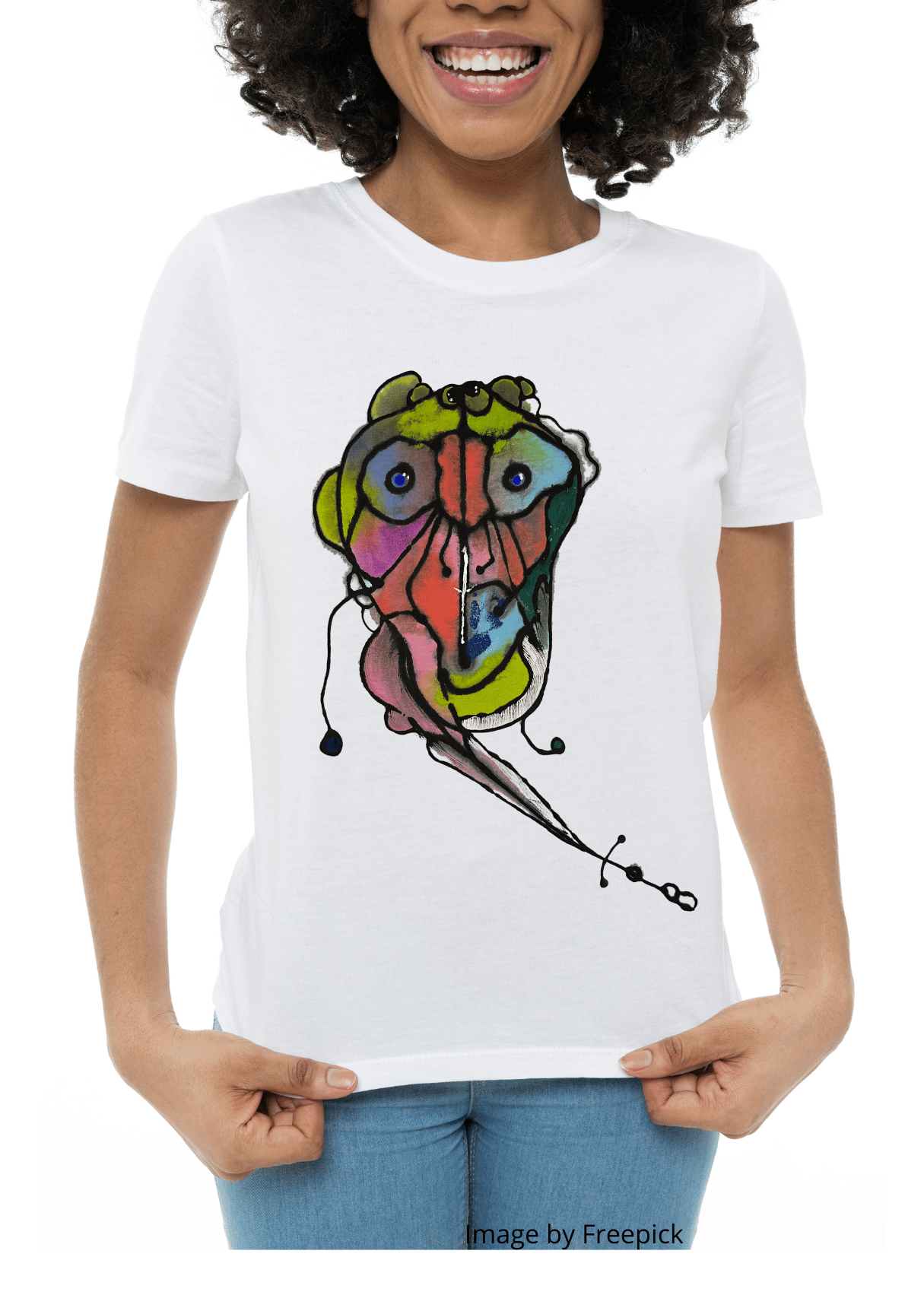 HAND PAINTED UNISEX T-SHIRT- MODEL G