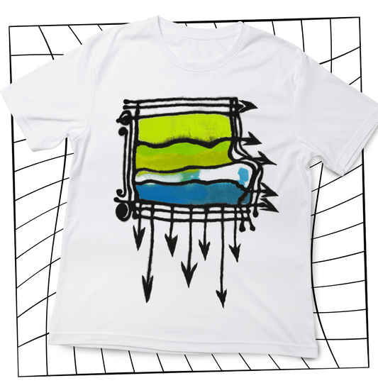 HAND PAINTED UNISEX T-SHIRT/SMALL